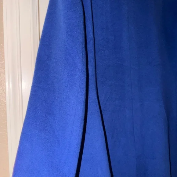 💎 VINTAGE Christian Dior Boutique Royal Blue Wool Long Coat- Size 14 - Picture 12 of 16